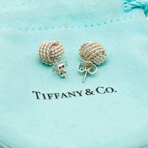 Tiffany & Co. Sterling Silver Knot Earrings